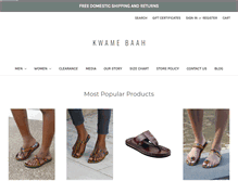 Tablet Screenshot of kwamebaah.com